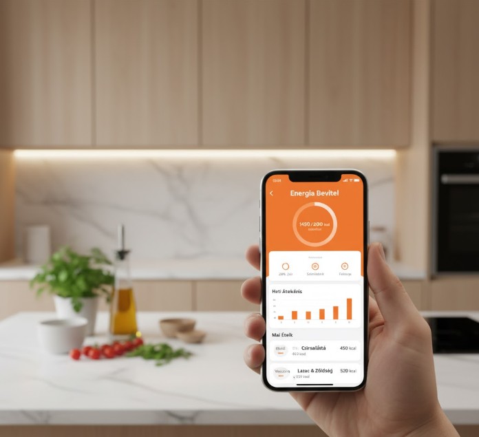 Kalória követő műszerfal